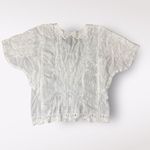 Spiaggia Dolce  NWT Sheer‎ Lace Blouse Womens Size M Boho Beachy Photo 5