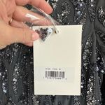 Mac Duggal  | 5124 Beaded‎ Long Sleeve  Evening Gown Charcoal Sequin Size 4 NWT Photo 6