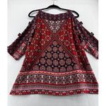 Anthropologie Fig and Flower Boho Mixed Print Peasant 3/4 sleeves size m Photo 1