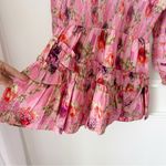 Love Shack Fancy NWT Clarkie Floral Mini Dress in Wild Pink Rose sz P fits XS Photo 6