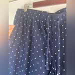 Gap XL Women's Light Flannel Pajama Bottoms in Navy Polka Dot Photo 2