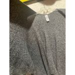 Time and Tru Women's One Size Knit Poncho Sweater Gray Textured Open Front Photo 3