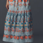 Farm Rio Anthropologie  Tropical Delicacy Maxi Skirt Medium NEW Tags Photo 0