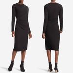 MM. LAFLEUR Annabel Black Midi Dress Stretch Business Casual Size Large Photo 7