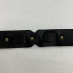 Talbots  Size M Belt Leather Black Brass Buckle Timeless Adjustable Versatile Photo 4