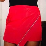 These Three Boutique Zipper Detailed Asymmetrical Skirt Photo 0