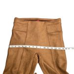Spanx  Faux Suede Pull On Women's Pants in Rich Caramel Size: M Photo 3
