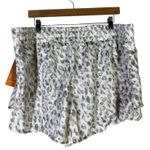 Avia  Leopard Print Running Shorts Womens XXL Gray Activewear Athleisure Photo 0