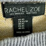 Rachel Zoe Plaid Long Sleeve Thick Knit Round Neck Pullover Sweater Size XS Photo 2