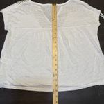 Wrap London Womens Size 4 Embroidered Tunic Top Boho Festival‎ Tie Sleeve White Photo 6