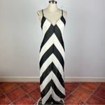 Christopher John Rodgers x Target Chevron Slip Dress Black Size 6 Photo 1