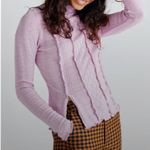 Free People X Revolve Lula Top Moonlit Orchid Lilac Lace Mockneck Top NWOT SZ XS Photo 2