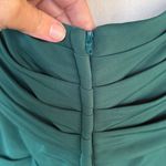 La Femme  Off Shoulder V Neck Long Sheath Jersey Gown Photo 8