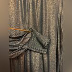 Lane Bryant Women’s Plus Metallic Green Smocked Cuff LS Top Blouse NWT 18/20 Photo 2