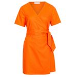 NWOT Never Fully Dressed Orange Linen Photo 1
