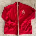 Ralph Lauren Lauren Jeans Company  Women's Full Zip Jacket Long Sleeve Red Size L Photo 5