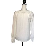 Loft  Women’s Long Sleeve Jersey Top Shirt‎ Crew Neck Size Small Petite White Photo 2