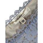 Andree by Unit Blue Floral Lace V Neck 3/4 Sleeve Cocktail Dress Party SZ M Photo 4