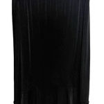 Chico's  Vintage Black Ruffled Slip Knee Length Skirt Size 2 (Large) Whimsigoth Photo 0