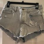 Divided High Waisted White Wash Jean Shorts Photo 0