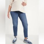 Old Navy NWT  Full Panel OG Straight Maternity Jeans in Ayla Wash - Size 6 Long Photo 1