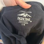 Pacific trail  Black V-Neck T-Shirt Dress Photo 3