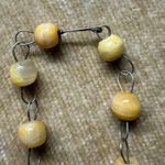 VINTAGE HANDCARVED YELLOW JADE STONE NECKLACE Photo 10