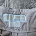 Michael Kors High Waist Relaxed Fit Cotton Shorts SZ 6 Cream-Tan Shorts Photo 6