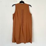 Quince  Women’s 100% European Linen Sleeveless Swing Dress Size Small Terracotta Photo 3