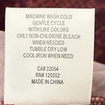 Dolan | Anthropologie Burgundy Snakeskin Long Poet Sleeve Keyhole Blouse Top 2X Purple Photo 6