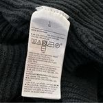 Old Navy Open Front Cardigan Longline Rib Knit Pocket Sweater Black L Photo 4