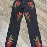 Vanilla Star Jeans Topshop Vanilla Star Floral embroidered Moto Jeans Photo 0