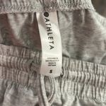 Athleta  balance wide leg crop sweat pants drawstring waist gray small Photo 4