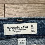 Abercrombie & Fitch The Super Skinny Anke High Rise Curve Love Blue Jeans 27 Photo 5
