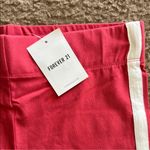 Forever 21 Red and White Bike Shorts Thick Elastic Waistband Photo 2