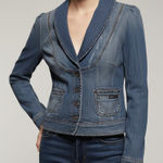 Dolce & Gabbana  Blue Denim Jacket Photo 0