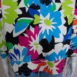 Vintage floral print cotton blend jacket,‎ size L Blue Size L Photo 9