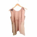 BCBGMAXAZRIA Y2K Top Women’s Size Small Faux Suede Sleeveless Tank Tan Beige Photo 3