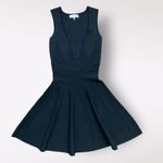 John + Jenn John Jenn Sleeveless Knit Fit and Flare Short Mini Dress Size Medium Black Gray Photo 0