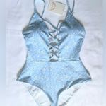 Dippin' Daisy's NWT  Bliss One Piece Swimsuit - Blue/Yellow - S Photo 4