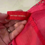 Apple Bottoms Vintage ColdShoulder Sheer ButtonUp Blouse Women 3X Studded Collar Photo 5