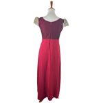 Mango Suit Embroidered Gown - Burgundy & Gold Elegant Formal Dress Photo 1