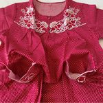 None Nursing Dress Maternity Dress Breastfeeding Dress Embroidered Duster Size L NWOT Photo 5