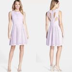 Betsey Johnson Lavender Cotton Eyelet Sleeveless Cutout Back Size 10 Dress. Photo 8