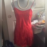 Victoria's Secret Elegant Red Spaghetti Strap Dress Photo 3