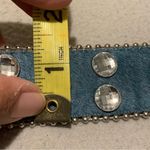 Western Rhinestone Cowgirl Cowboy Bling Studded Genuine Leather Belt Green Photo 3