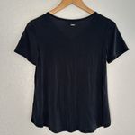 Armani Exchange Modal Tee Charcoal Grey Black Short Sleeve Minimalist Logo Bar Photo 6