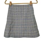 Babaton  Plaid Skirt Womens Size 2 Black White Photo 3