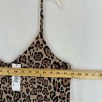 NWT Lucy Swhims The Drop Cheetah Print Slip Dress Pajama Shirt Button Up Medium Brown Photo 9