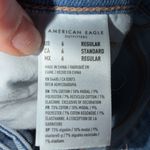 American Eagle  High Rise Distressed Mom Jeans Raw Hem Stretch size 6 Photo 6